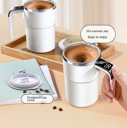 Electric Self-Stirring Coffee Mug – Rechargeable Magnetic Mixer Cup