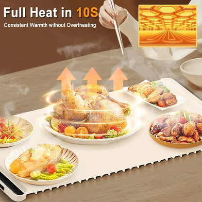 Foldable Electric Warming Tray – Portable Food Warmer