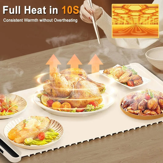 Foldable Electric Warming Tray – Portable Food Warmer