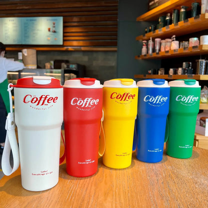 Double Stainless Steel Travel Mug – 420/620ml Portable Vacuum Tumbler