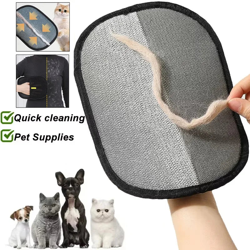 Pet Hair Remover Portable Washable Clothes Hair Dehairing Gloves