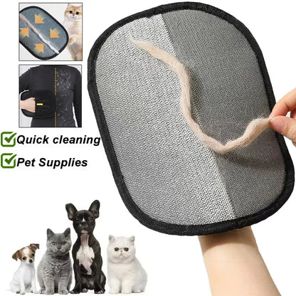 Pet Hair Remover Portable Washable Clothes Hair Dehairing Gloves