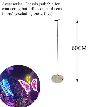 1pcs 12V LED Outdoor Simulation Dynamic Static Butterfly Lights for Festival Home Decor Holiday Party DIY Decorations