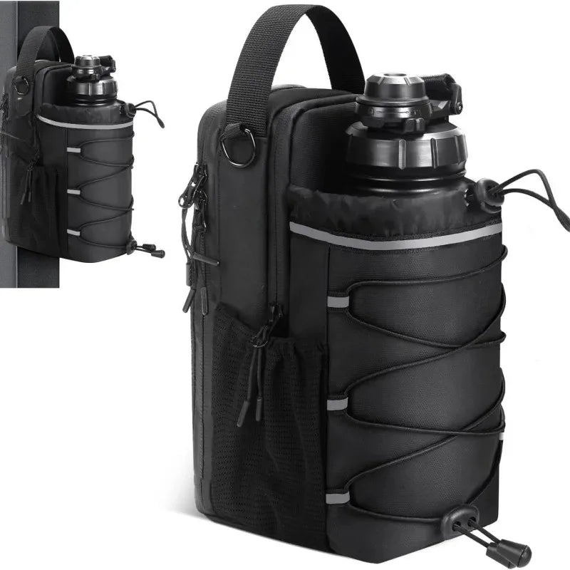 Magnetic Gym Sling Bag with Bottle Holder