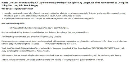 Back Support Belt Posture Corrector Adjustable Brace Protect Lumbar Spine Comfortable Design Pain Relief for Upper & Lower Waist