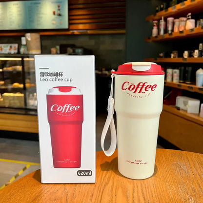 Double Stainless Steel Travel Mug – 420/620ml Portable Vacuum Tumbler