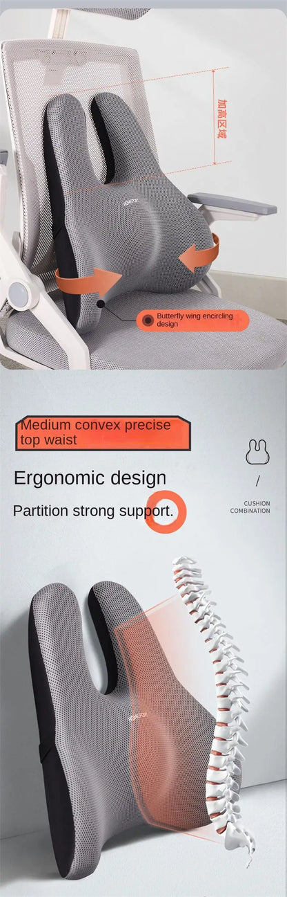 Memory Foam Seat & Backrest Cushion – Orthopedic Support