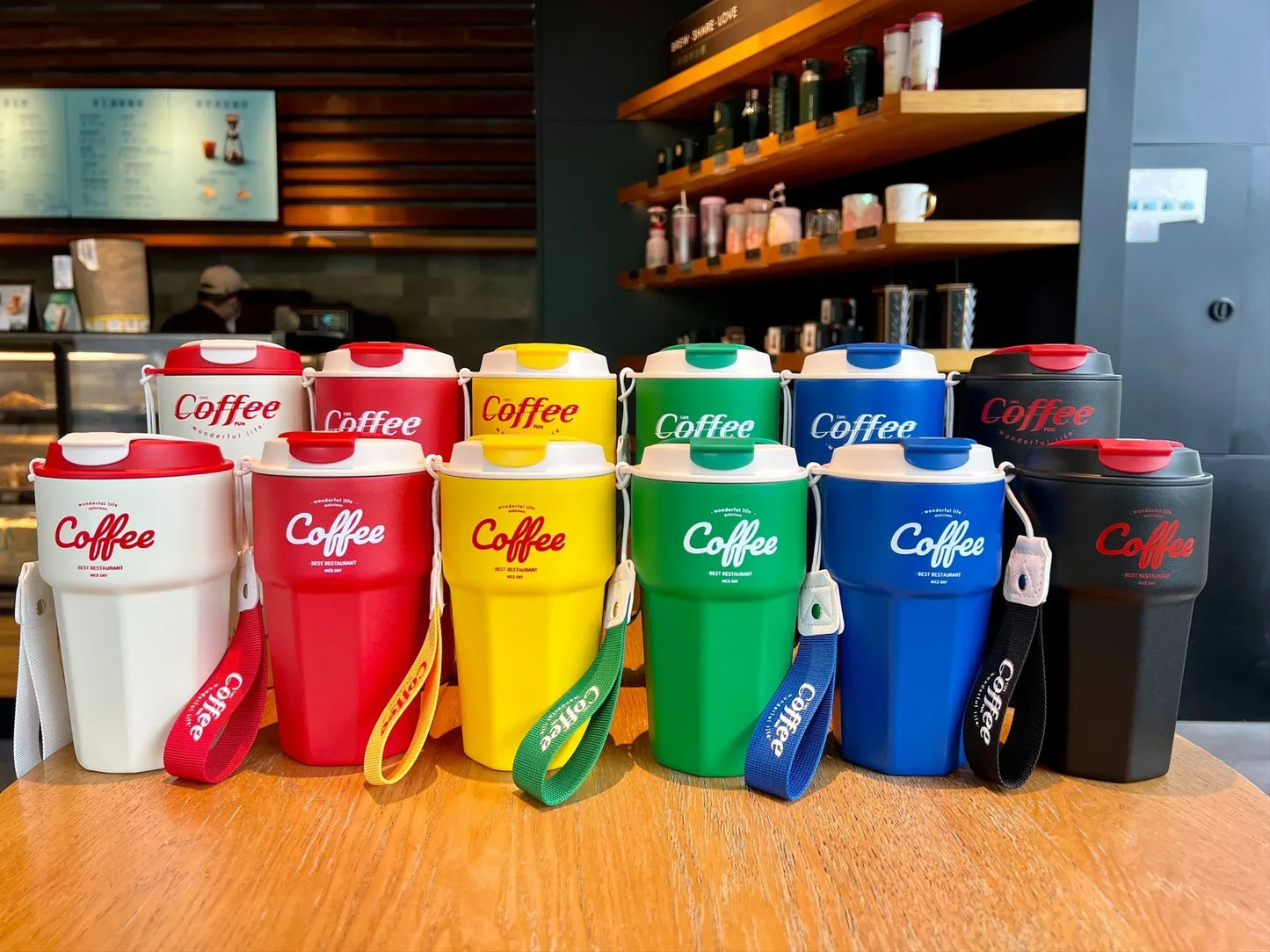 Double Stainless Steel Travel Mug – 420/620ml Portable Vacuum Tumbler