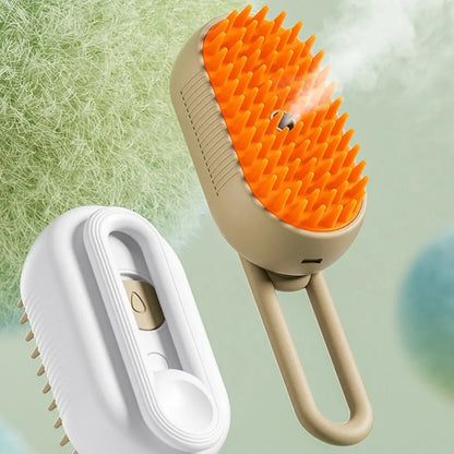 3-in-1 Steam Cat Grooming Brush