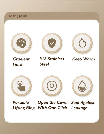 Stainless Steel Vacuum Tumbler – Portable Thermal Water Bottle