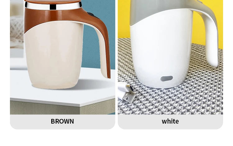 Automatic Self-Stirring Mug – Rechargeable Magnetic Coffee Cup