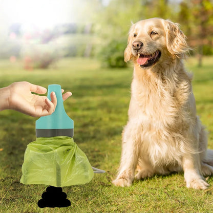 Portable Dog Pooper Scooper with Bag – Pet Waste Grabber & Picker