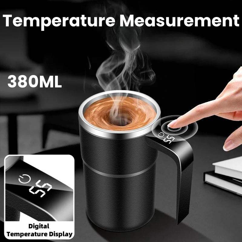 Electric Self-Stirring Coffee Mug – Rechargeable Magnetic Mixer Cup