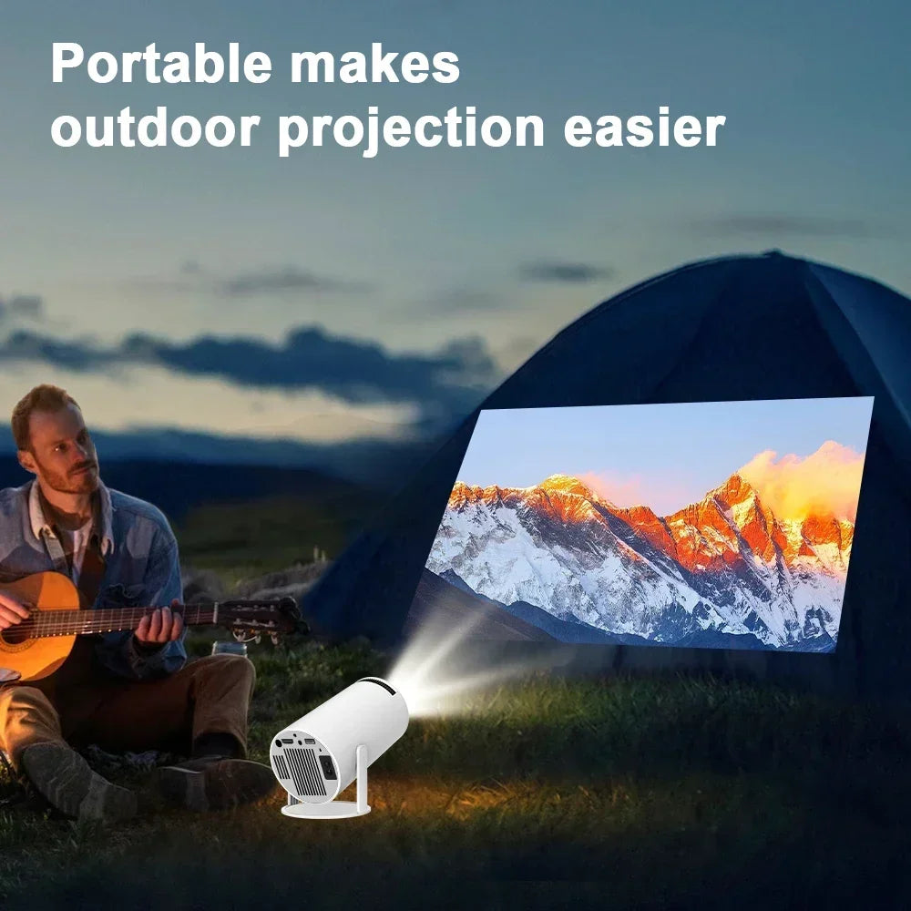 2025 HY300PRO Mini Projector – Portable 1080P/4K Android Smart Projector with WiFi & Bluetooth