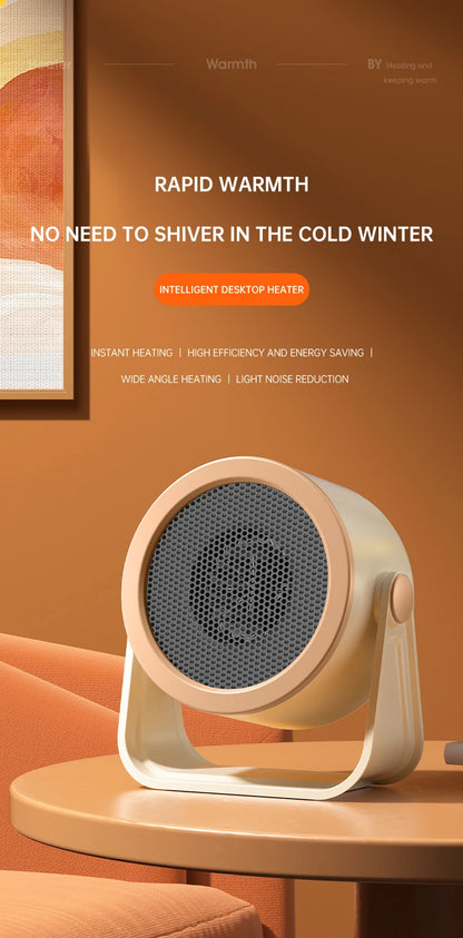 Portable Desktop Electric Heater – Mini Hot Air Blower