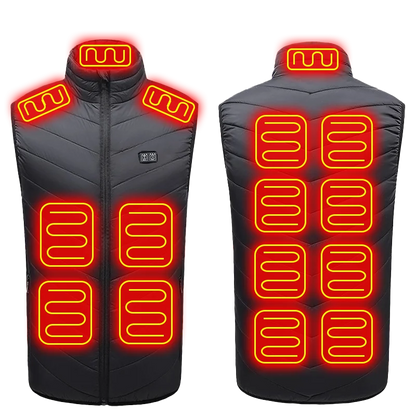 21 Heated Vest Zones Electric Heated Jackets Men Women Sportswear Heated Coat Graphene Heat Coat USB Heating Jacket For Camping