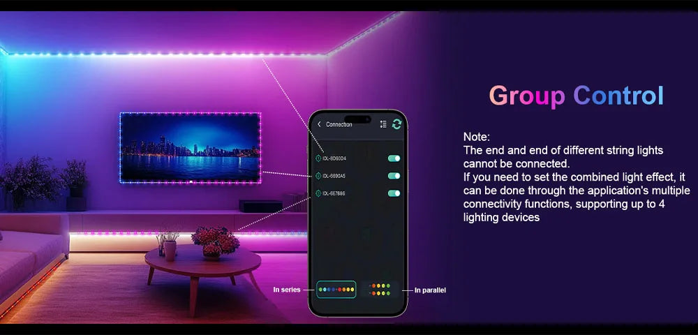 Christmas Tree Fairy String Lights – APP Control, Music Sync, 12 Modes