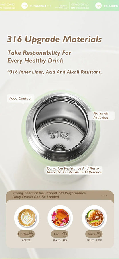 Stainless Steel Vacuum Tumbler – Portable Thermal Water Bottle