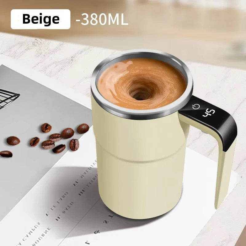 Electric Self-Stirring Coffee Mug – Rechargeable Magnetic Mixer Cup