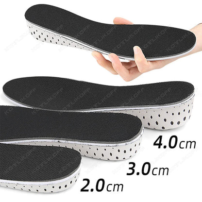 Memory Foam Height Increase Insoles – Full-Length Invisible Shoe Lifts (Unisex)
