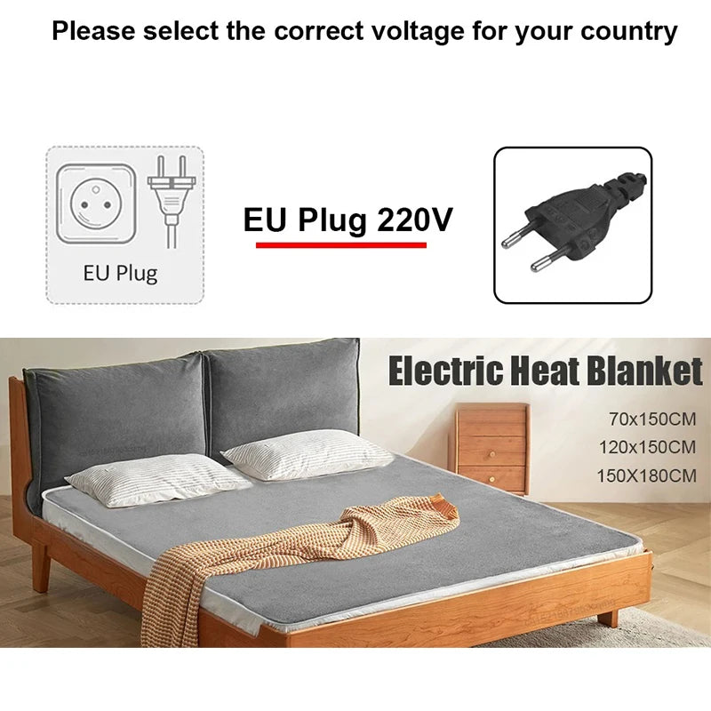 220V Electric Heating Blanket – Thermal Body Warmer