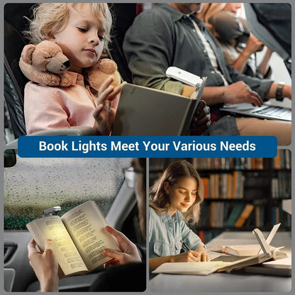 LED Clip-On Book Light – Eye-Care Reading Lamp