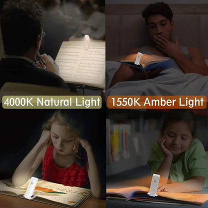 LED Clip-On Book Light – Eye-Care Reading Lamp