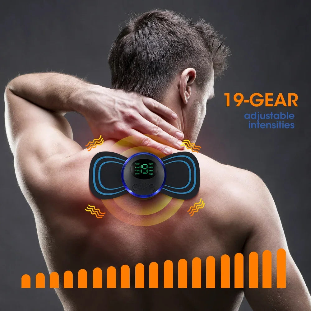 Electric EMS Neck & Muscle Massager – Mini Pain Relief Device