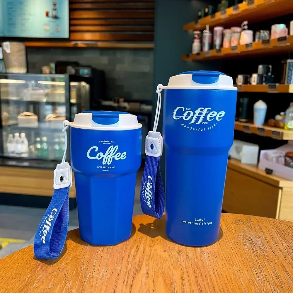 Double Stainless Steel Travel Mug – 420/620ml Portable Vacuum Tumbler
