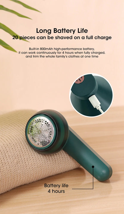 Electric Lint Remover – USB Rechargeable Fabric Hair Trimmer