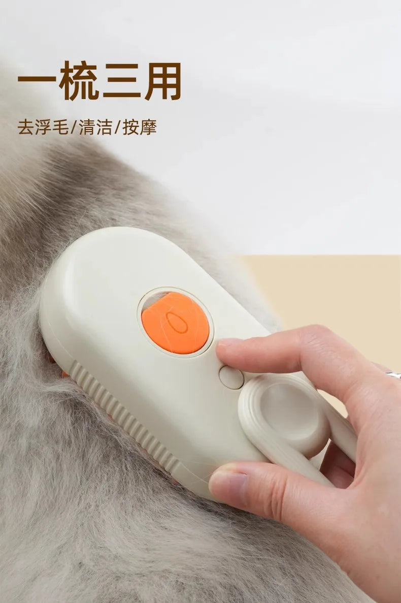 3-in-1 Steam Cat Grooming Brush