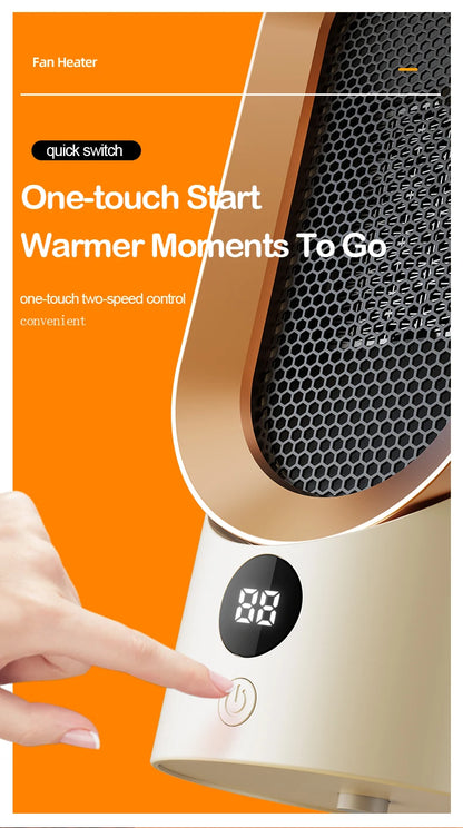 Portable Mini Electric Heater – PTC Ceramic Fan Heater