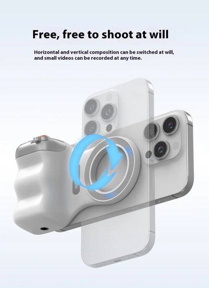 Magnetic Phone Camera Hand Grip – Detachable Remote