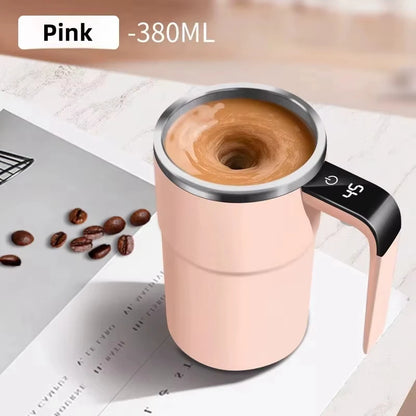 Electric Self-Stirring Coffee Mug – Rechargeable Magnetic Mixer Cup