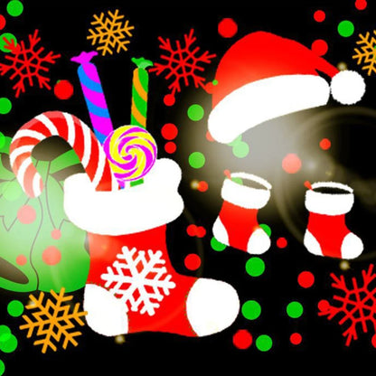 Christmas Halloween Projector Lights Outdoor 16 Pattern Slide LED Laser Projector Light Indoor Holiday Party Wall Decoration