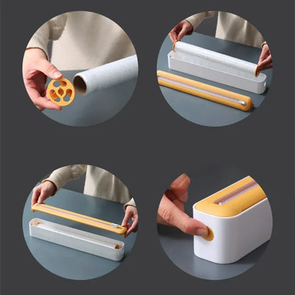 2-in-1 Plastic Wrap & Foil Dispenser with Cutter