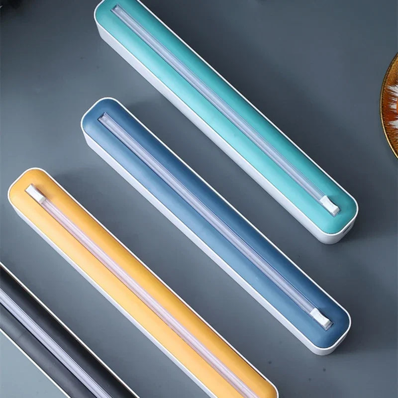 2-in-1 Plastic Wrap & Foil Dispenser with Cutter