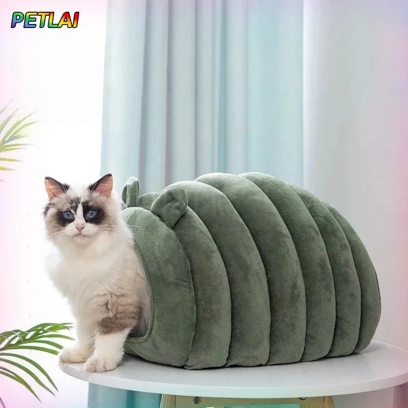 Cat bed mat winter autumn caterpillar cozy sleep house warm Nest safe breathable large space bed warm cat products cushions