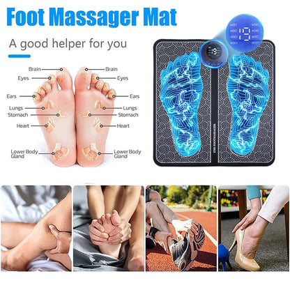 Electric Foot Massager Pad – Muscle Relaxation & Fitness
