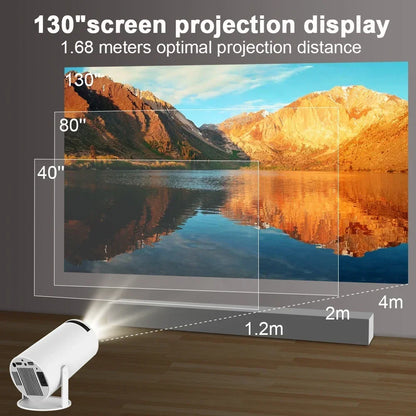 2025 HY300PRO Mini Projector – Portable 1080P/4K Android Smart Projector with WiFi & Bluetooth