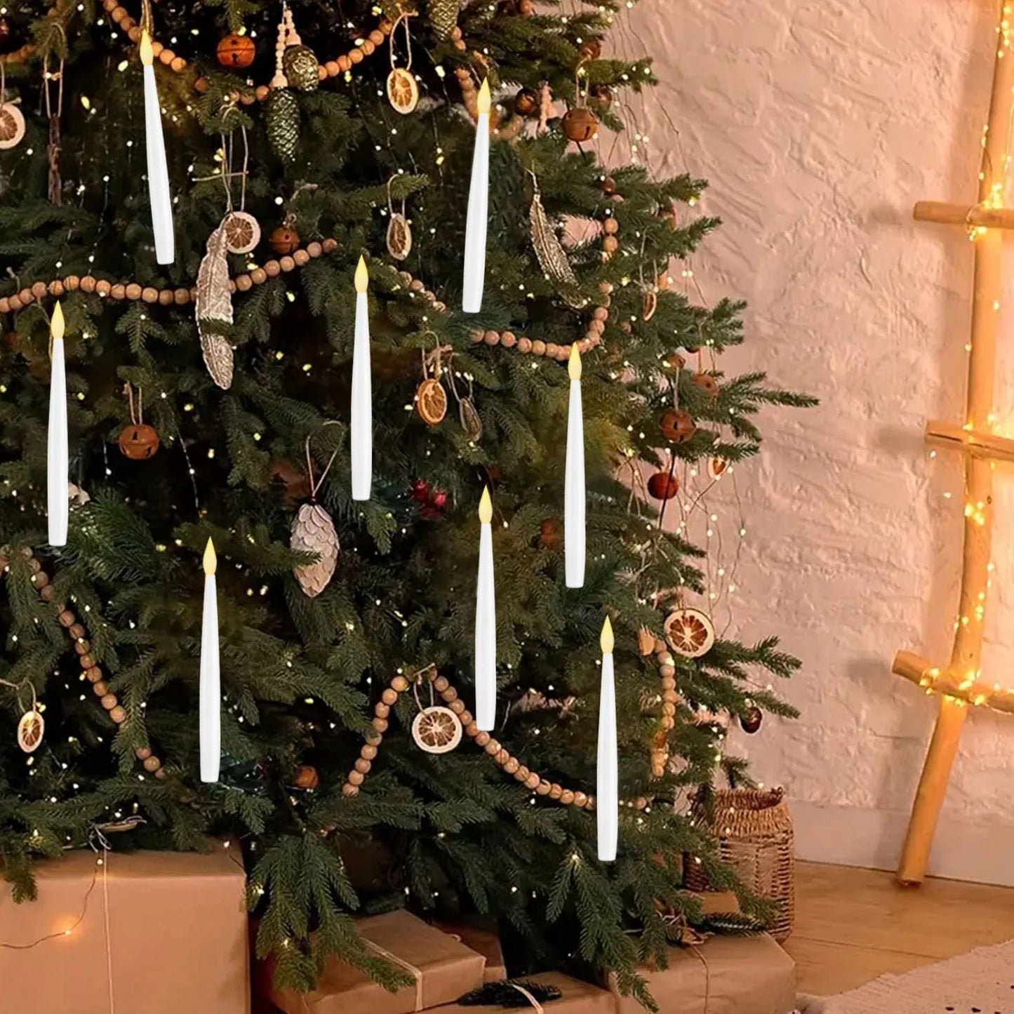 Floating LED Candles – 12pcs Magic Hanging Flameless Candles