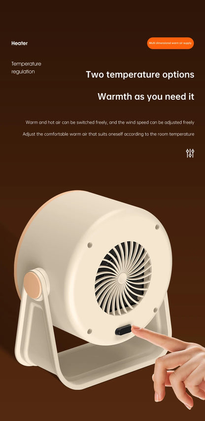 Portable Desktop Electric Heater – Mini Hot Air Blower