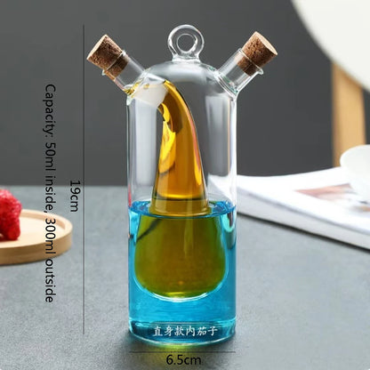 2-in-1 Double Layer oil dispenser Bottle
