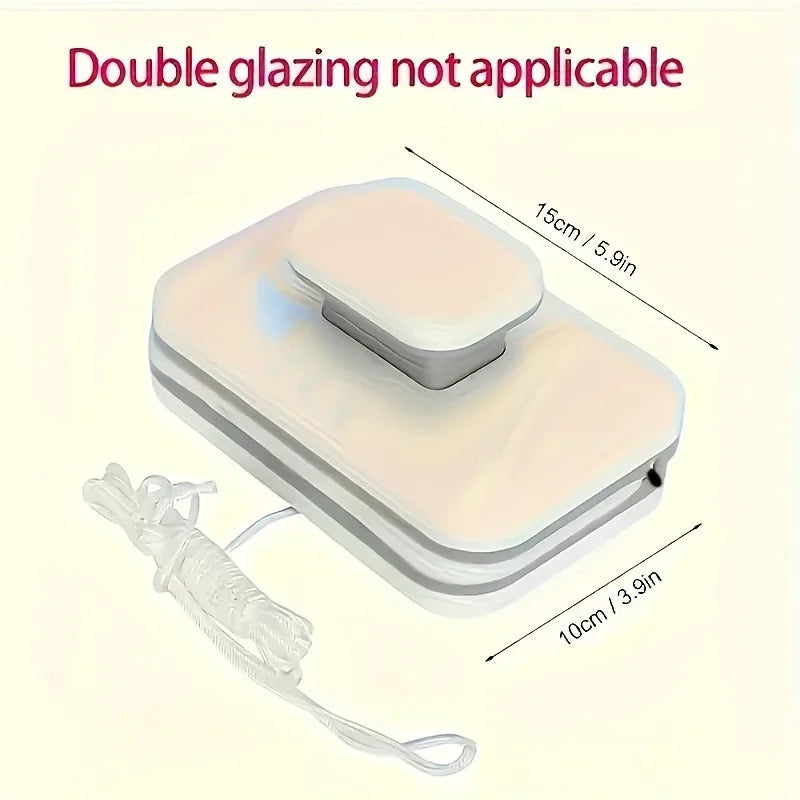 Double-Sided Magnetic Window Cleaner – High-Rise Glass Tool