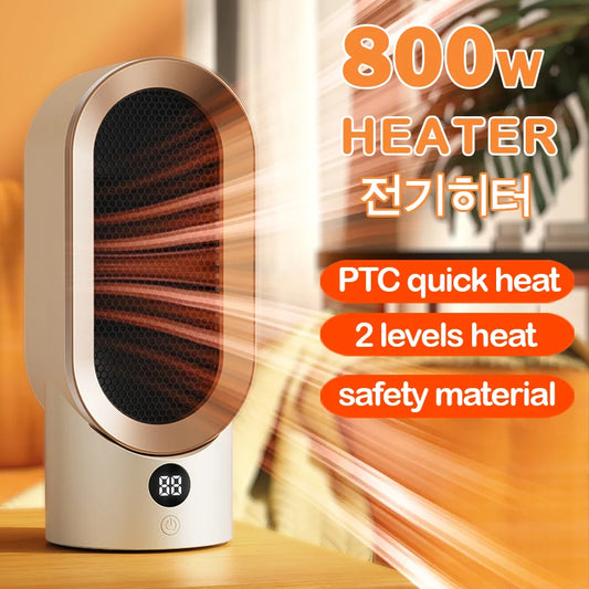 Portable Mini Electric Heater – PTC Ceramic Fan Heater