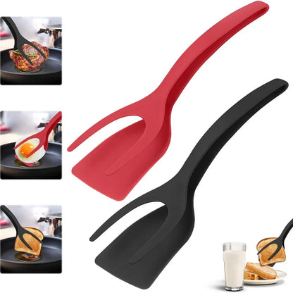 Silicone Grip Flip Tongs