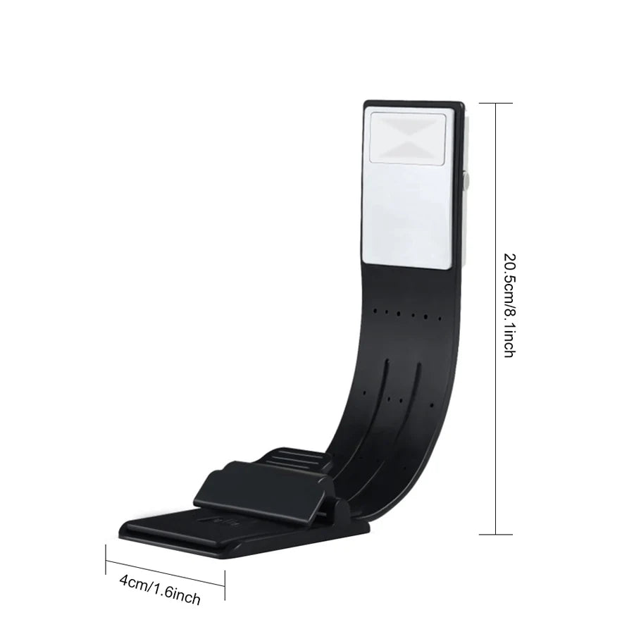 Bookmark Book-light Stepless Dimming E-book Kindle light 3 colors temperature Folding Rechargeable With Clip-On Bed Reading Lamp