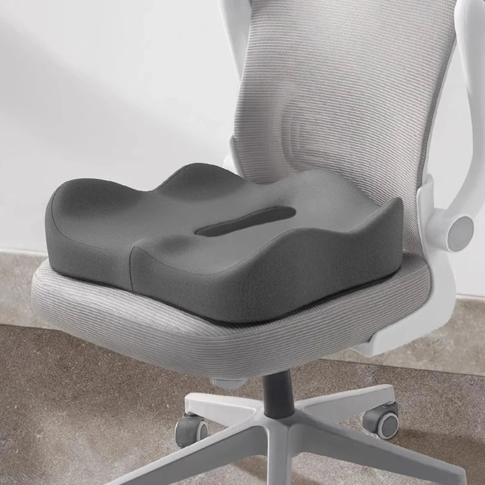 1pc Ergonomic Memory Foam Seat Cushion 3D Support Cushion Washable Polyester Car Office Essentials Comfortable for Long Sitting