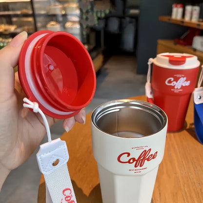 Double Stainless Steel Travel Mug – 420/620ml Portable Vacuum Tumbler