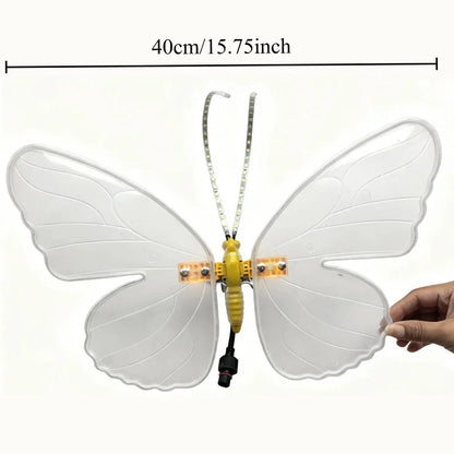 1pcs 12V LED Outdoor Simulation Dynamic Static Butterfly Lights for Festival Home Decor Holiday Party DIY Decorations